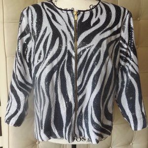 PRICE SLASH!!! Animal Print Sequin Jacket